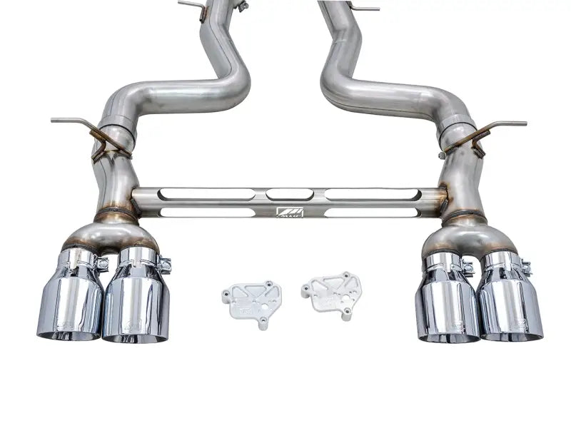 AWE Tuning BMW F8X M3/M4 Track Edition Catback Exhaust - Chrome Silver Tips - Truck & Automotive
