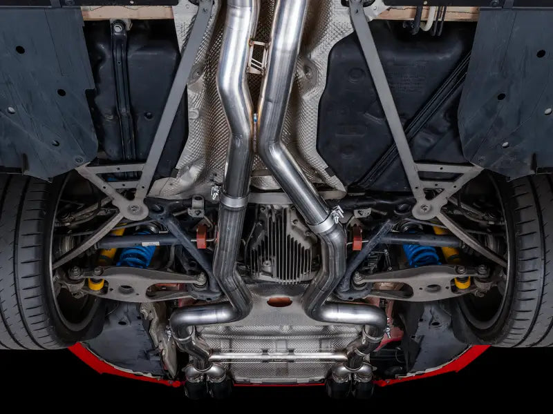 AWE Tuning BMW F8X M3/M4 Track Edition Catback Exhaust - Chrome Silver Tips - Truck & Automotive