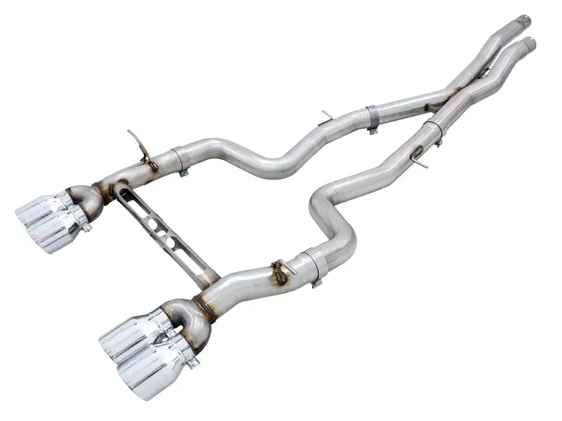 AWE Tuning BMW F8X M3/M4 Track Edition Catback Exhaust - Chrome Silver Tips - Truck & Automotive