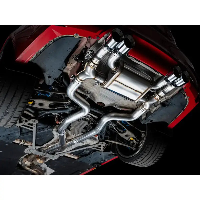 AWE Tuning BMW F8X M3/M4 Track Edition Catback Exhaust - Chrome Silver Tips - Truck & Automotive