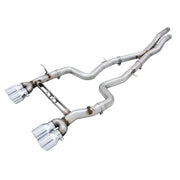 AWE Tuning 3020-42082 AWE Tuning BMW F8X M3/M4 Track Edition Catback Exhaust - Chrome Silver Tips
