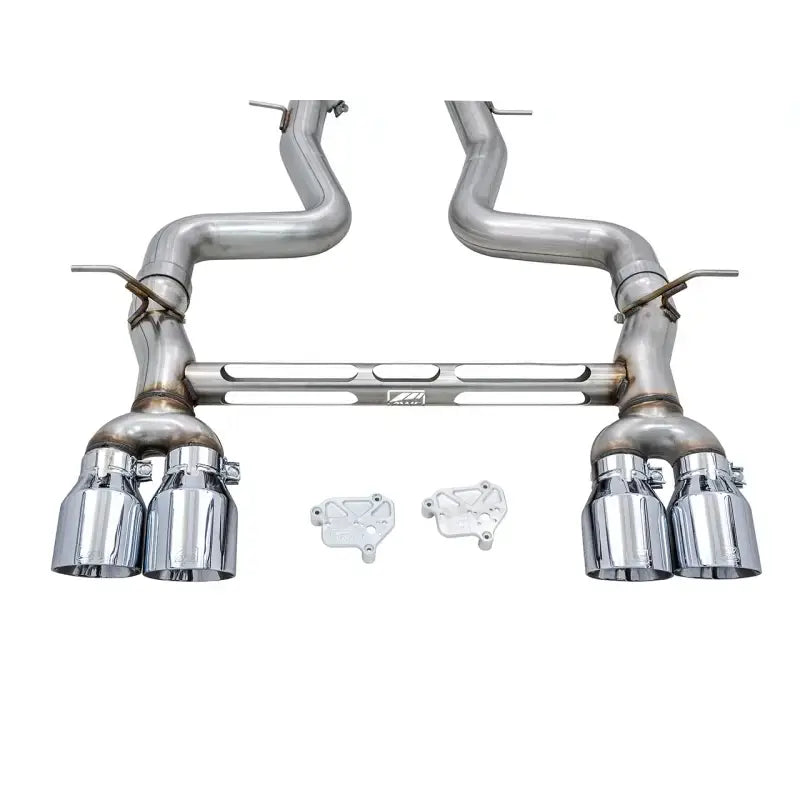 AWE Tuning BMW F8X M3/M4 Track Edition Catback Exhaust - Chrome Silver Tips - Truck & Automotive