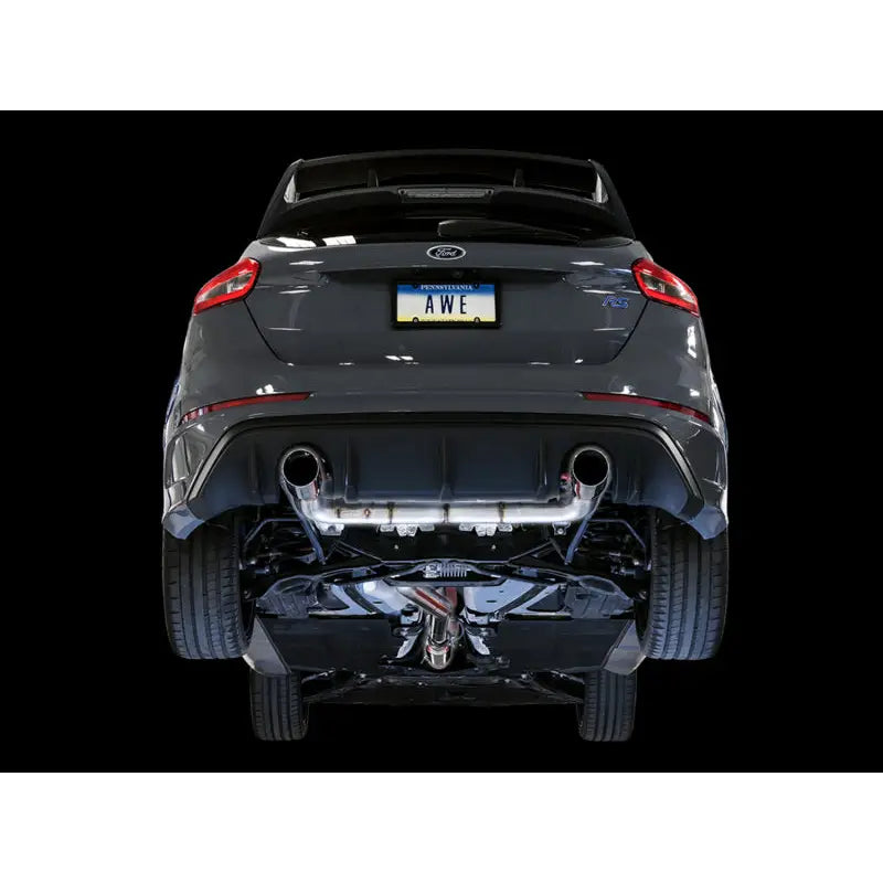 AWE Tuning 3020-32030 AWE Tuning Ford Focus RS Track Edition Cat-back Exhaust - Chrome Silver Tips
