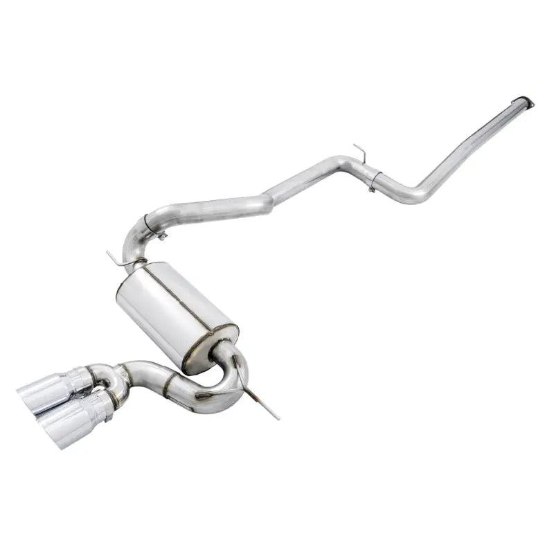 AWE Tuning 3015-32092 AWE Tuning Ford Focus ST Touring Edition Cat-back Exhaust - Non-Resonated - Chrome Silver Tips