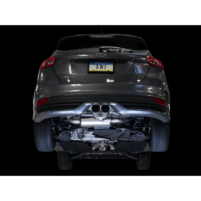 AWE Tuning 3020-33040 AWE Tuning Ford Focus ST Touring Edition Cat-back Exhaust - Resonated - Diamond Black Tips