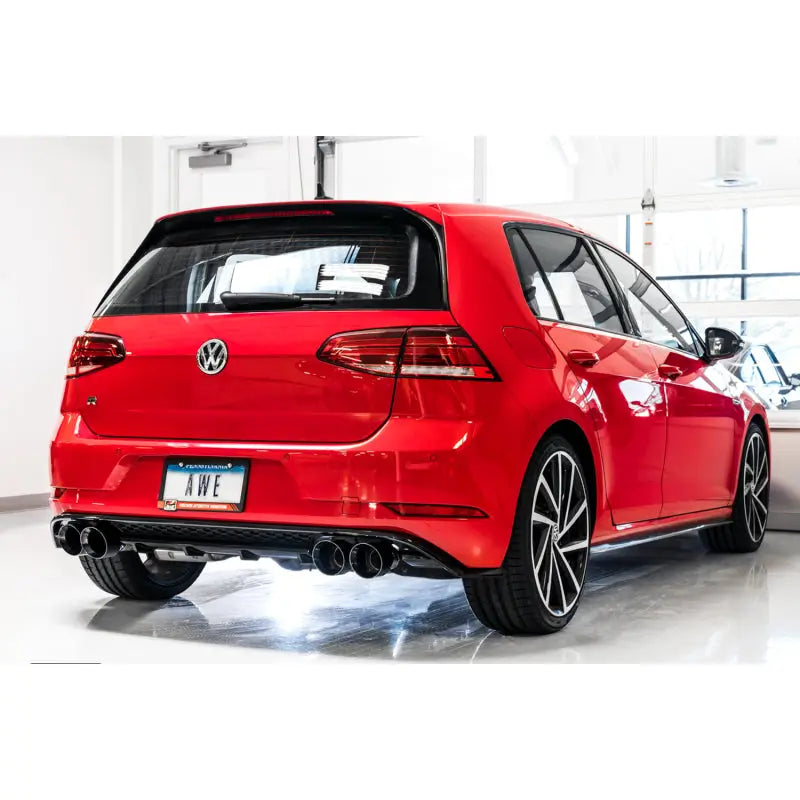 AWE Tuning 3025-43070 AWE Tuning MK7.5 Golf R SwitchPath Exhaust w/Diamond Black Tips 102mm