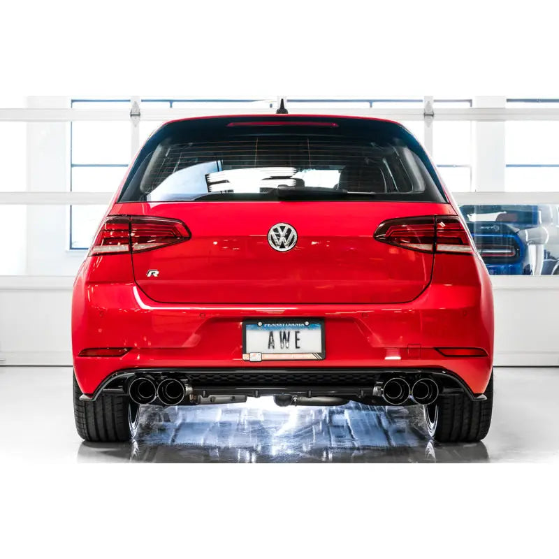 AWE Tuning 3025-43070 AWE Tuning MK7.5 Golf R SwitchPath Exhaust w/Diamond Black Tips 102mm