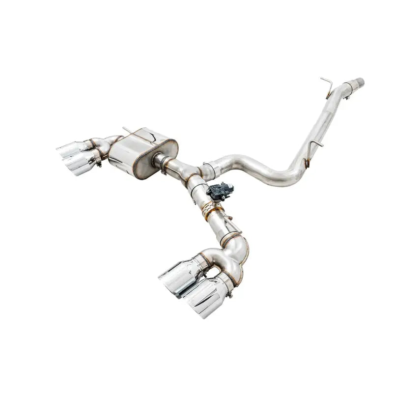 AWE Tuning 3025-42064 AWE Tuning Mk7 Golf R SwitchPath Exhaust w/Chrome Silver Tips 102mm