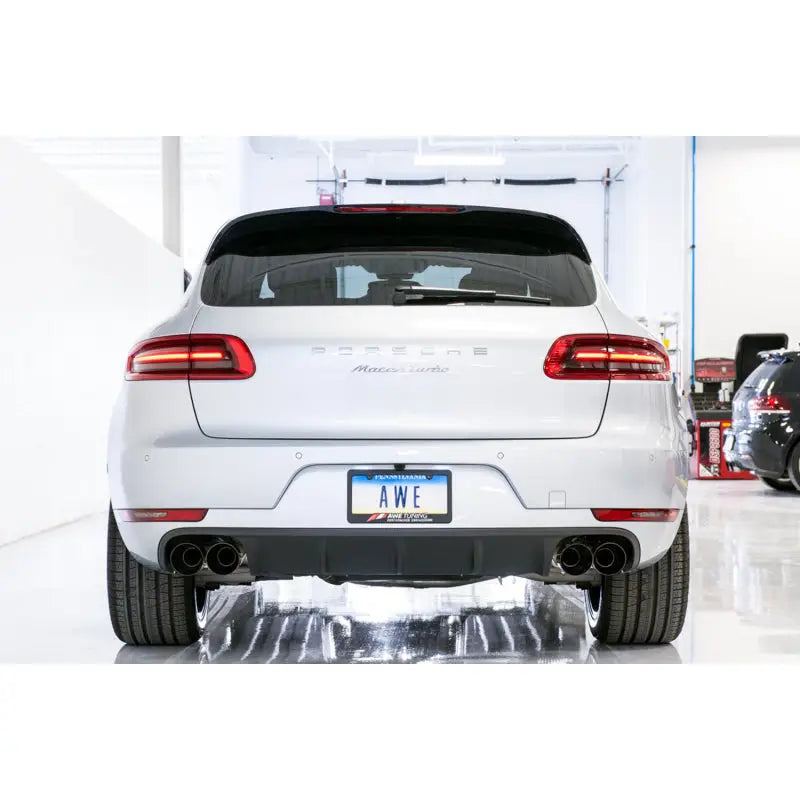 AWE Tuning 3020-43040 AWE Tuning Porsche Macan Track Edition Exhaust System - Diamond Black 102mm Tips