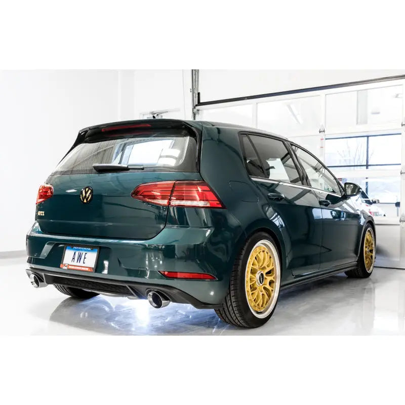 AWE Tuning 3015-32096 AWE Tuning Volkswagen GTI MK7.5 2.0T Touring Edition Exhaust w/Chrome Silver Tips 102mm