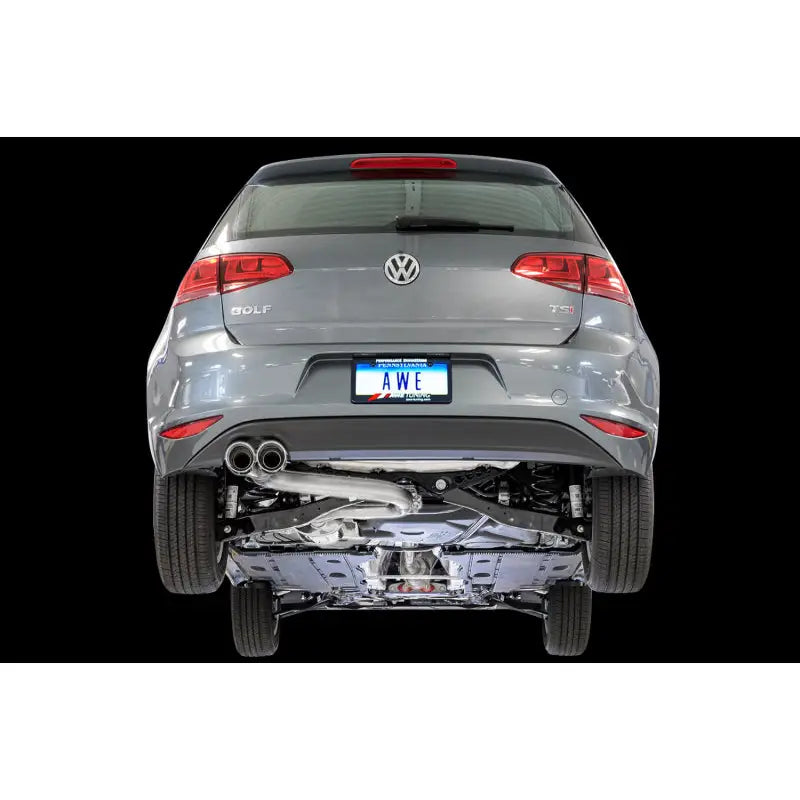 AWE Tuning 3020-22020 AWE Tuning VW MK7 Golf 1.8T Track Edition Exhaust w/Chrome Silver Tips (90mm)