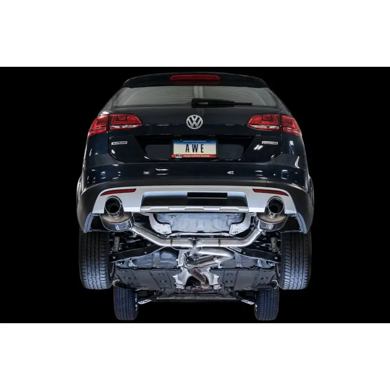 AWE Tuning 3015-32098 AWE Tuning VW MK7 Golf Alltrack/Sportwagen 4Motion Touring Edition Exhaust - Polished Silver Tips