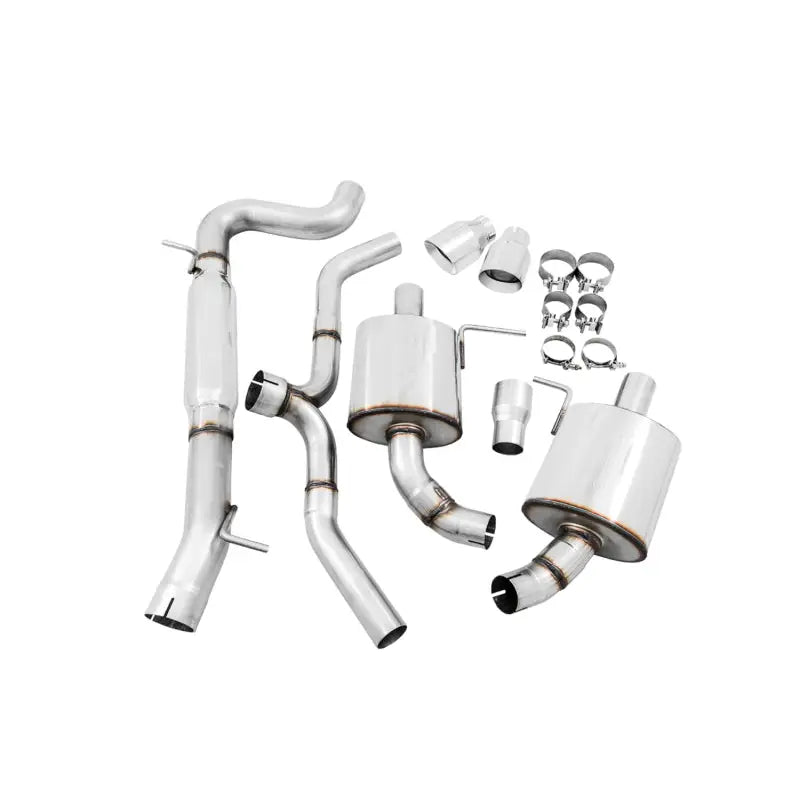 AWE Tuning 3015-32098 AWE Tuning VW MK7 Golf Alltrack/Sportwagen 4Motion Touring Edition Exhaust - Polished Silver Tips