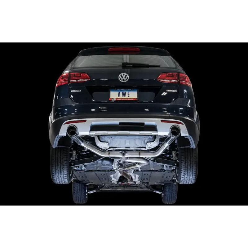 AWE Tuning 3020-32044 AWE Tuning VW MK7 Golf Alltrack/Sportwagen 4Motion Track Edition Exhaust - Polished Silver Tips