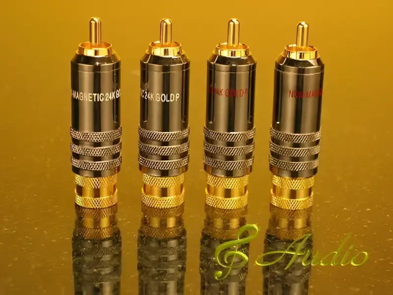 Four gold-plated audio connectors on AWNRP5 TFX Overland REPL Post Vertical Overland REPL