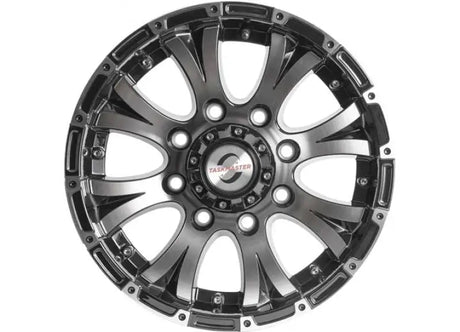 Chrome and black alloy wheel for AX02660865BMFL Taskmaster Aluminum 16x6 8x6.5