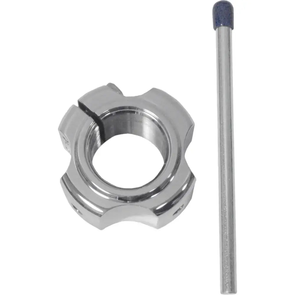 AX2-X Axle Locking Nut   Double (Silver) 