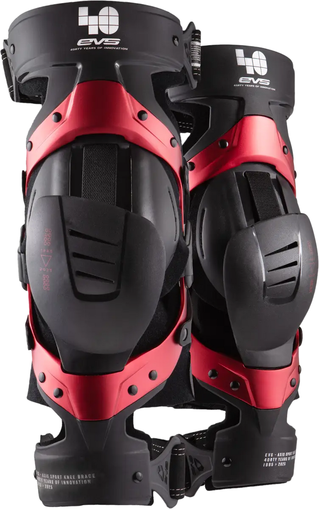 Axis Sport Knee Brace Pair Le 40th Anniv Red Lg - EVS