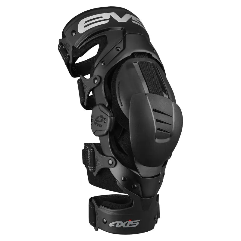 Black motorcycle knee brace from AXISS-BK-ML Axis Sport Knee Brace Left Md for sport knee support