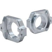 WORKS Axle Blocks Elite Hon Silver for Powersports