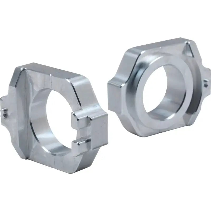 WORKS Axle Blocks Elite Hon Silver for Powersports