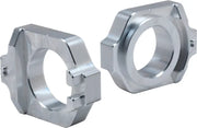 WORKS Axle Blocks Elite Hon Silver for Powersports