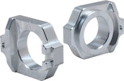 WORKS Axle Blocks Elite Hon Silver for Powersports
