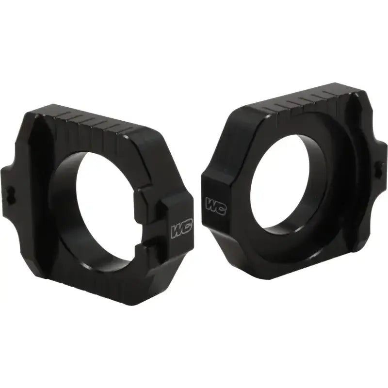 WORKS Axle Blocks Elite Ktm/Hus Black for Powersports