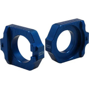WORKS Axle Blocks Elite Ktm/Hus Blue for Powersports