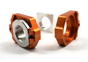 WORKS Axle Blocks Elite Ktm/Hus Orange for Powersports