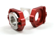 WORKS Axle Blocks Elite Ktm/Hus Red for Powersports