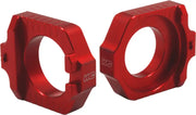 WORKS Axle Blocks Elite Ktm/Hus Red for Powersports