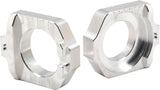 WORKS Axle Blocks Elite Ktm/Hus Silver for Powersports