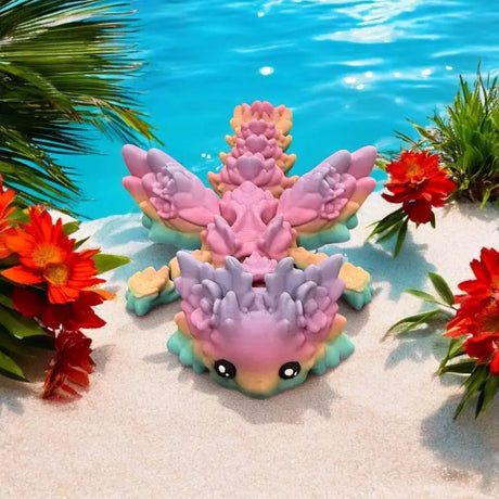 Axolotl | Dragon 3D Fidget Toy - Morphed 3D