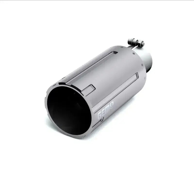 B00405 Maxway barrel cut 5 inch exhaust tip with Geika logo and adjustable clamp