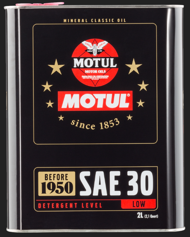 MOTUL 104509 Motul Classic SAE 30 Oil - 6x2L - Case of 6
