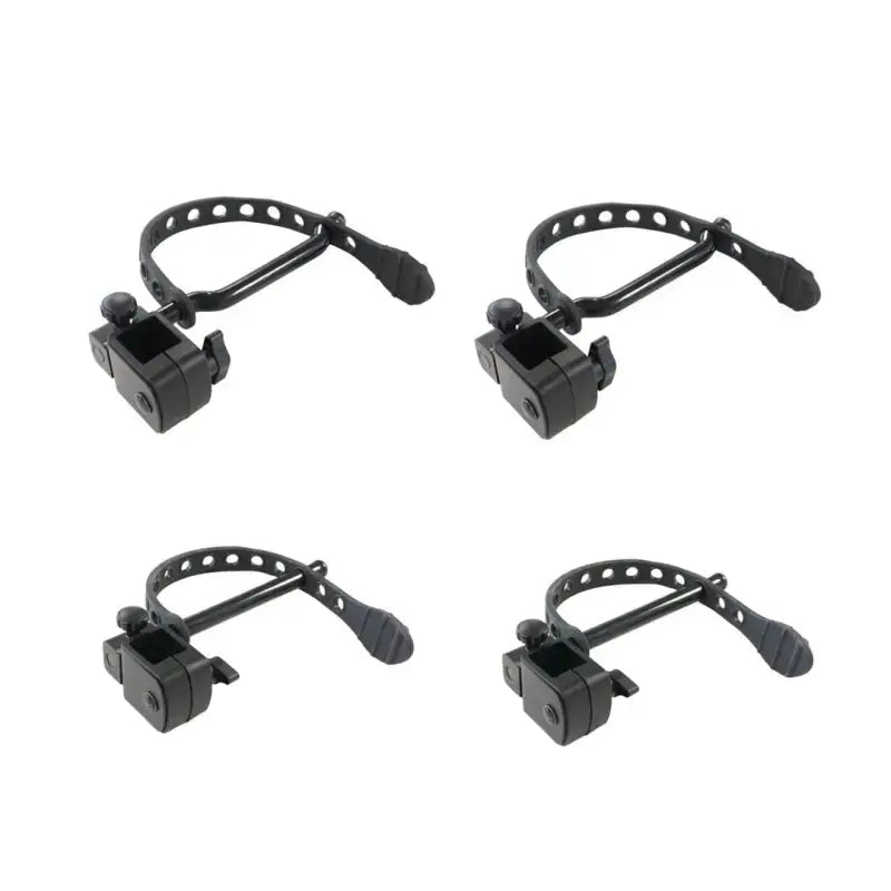 Black plastic fat ebike cradle clamp with strap and lock for Lets Go Aero V-Lectric kit