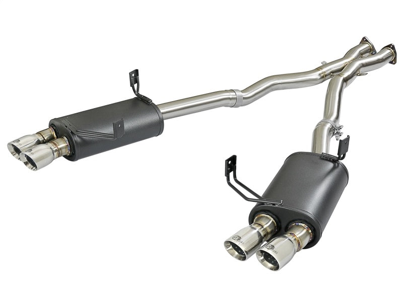 aFe 49-36339-P aFe MACH Force-Xp 2-1/2in 304 SS Cat-Back Exhaust w/Polished Tips 05-08 BMW Z4 M Coupe (E86) L6 3.2L
