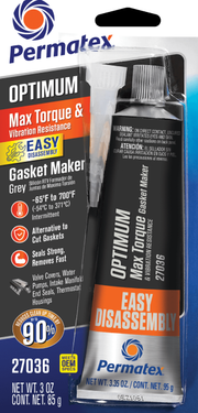 Permatex Optimum Gray RTV Silicone Chemicals 27036 - Gray OZ 12 Case