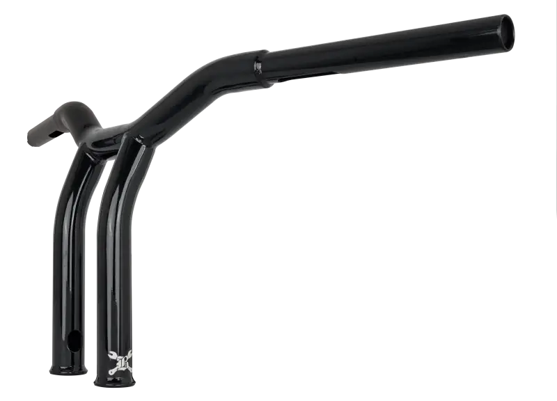 Black motorcycle handlebar for B12-6051B Dominator Raked Bar 10 inch Raked Bar