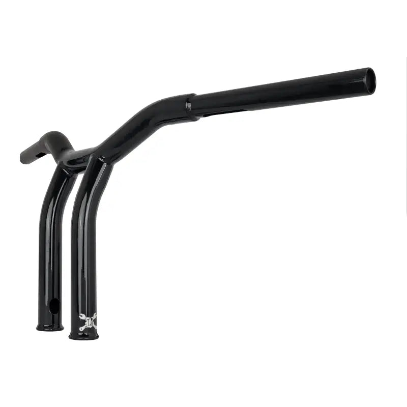 Black motorcycle handlebar for B12-6051B Dominator Raked Bar 10 inch Raked Bar