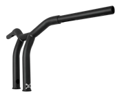Black motorcycle handlebars B12-6051SB Dominator Raked Bar for sleek riding style