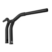 Black motorcycle handlebars B12-6051SB Dominator Raked Bar for sleek riding style