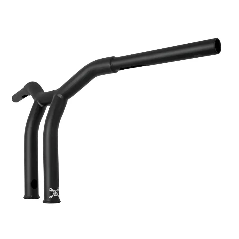 Black motorcycle handlebars B12-6051SB Dominator Raked Bar for sleek riding style