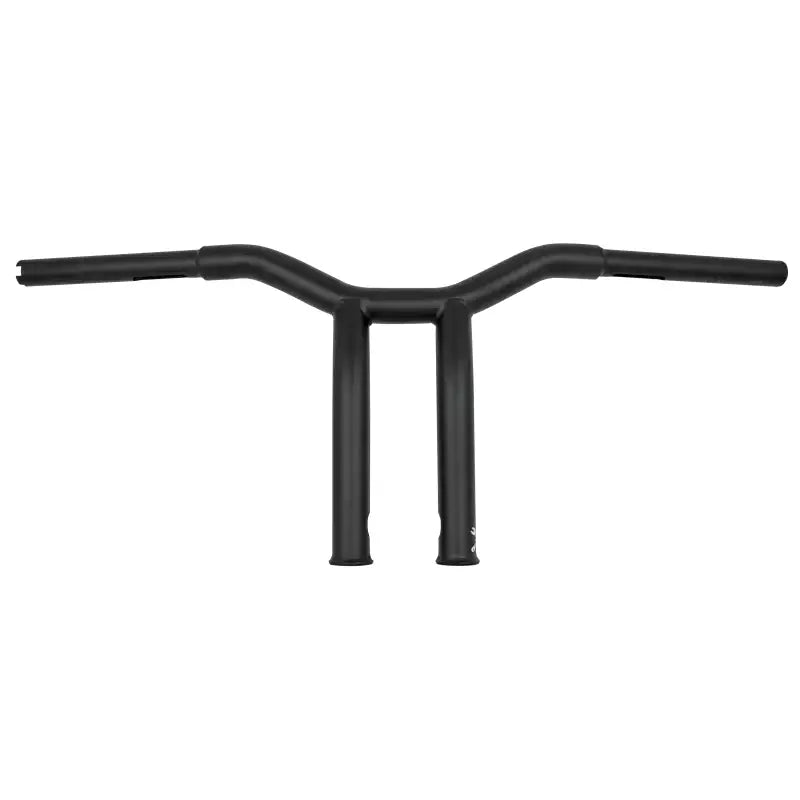 Black motorcycle handlebars from the B12-6051SB Dominator Raked Bar series