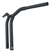 B12-6053SB Dominator Raked Bar 14’’ 1.25’’ Matte Black - Bars