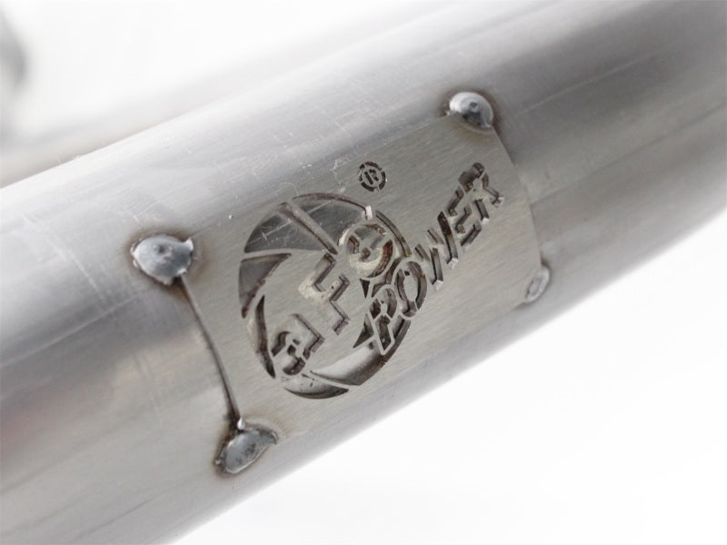 aFe 48-46208 aFe Power Twisted Steel Y-Pipe Stainless Steel 2.5in 12-14 Jeep Wrangler V6 3.6L
