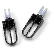 BURLY BRAND B13-1006B Mx Style Pass Foot Pegs Tri Black