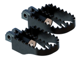 B13-1200B Burly Brand Mx Style Style Foot Pegs Rider Black - RV and Auto Parts