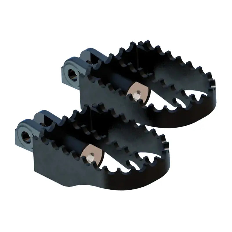 B13-1200B Burly Brand Mx Style Style Foot Pegs Rider Black - RV and Auto Parts
